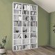 Βιβλιοθήκη μελαμίνης Fyodor Megapap χρώμα λευκό 102x16x178εκ. Βιβλιοθήκη μελαμίνης Fyodor Megapap χρώμα λευκό 102x16x178εκ.