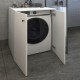 Έπιπλο πλυντηρίου Gray Megapap από μελαμίνη χρώμα λευκό 70x66x90εκ.