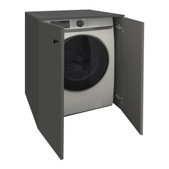 Έπιπλο πλυντηρίου Gray Megapap χρώμα ανθρακί 70x66x90εκ. Έπιπλο πλυντηρίου Gray Megapap χρώμα ανθρακί 70x66x90εκ.