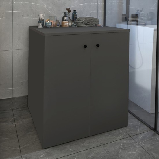 Έπιπλο πλυντηρίου Gray Megapap χρώμα ανθρακί 70x66x90εκ. Έπιπλο πλυντηρίου Gray Megapap χρώμα ανθρακί 70x66x90εκ.