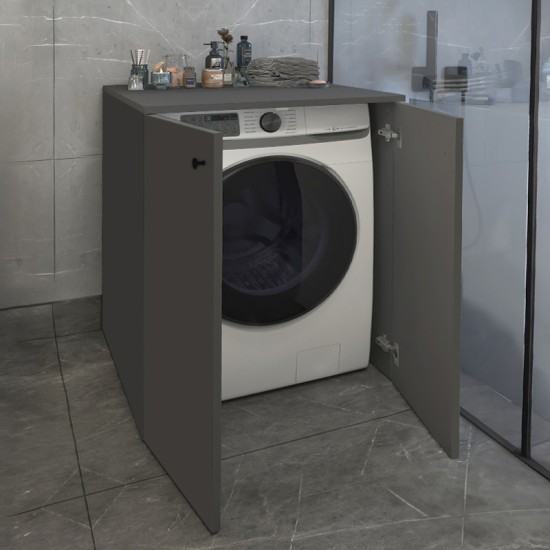 Έπιπλο πλυντηρίου Gray Megapap χρώμα ανθρακί 70x66x90εκ. Έπιπλο πλυντηρίου Gray Megapap χρώμα ανθρακί 70x66x90εκ.