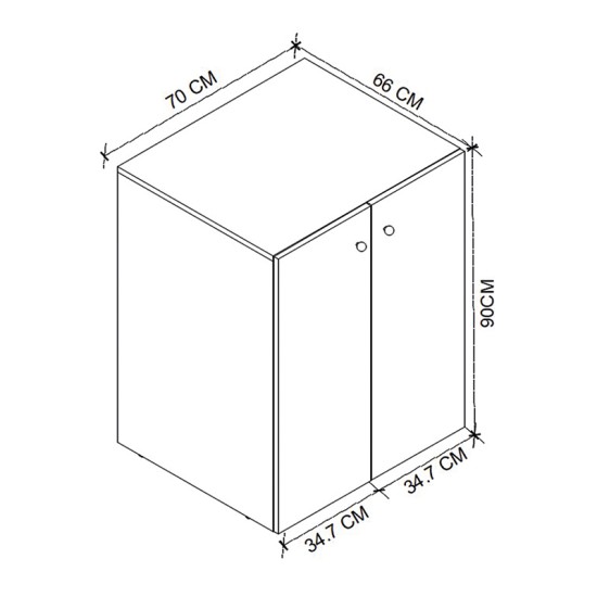 Έπιπλο πλυντηρίου Gray Megapap χρώμα ανθρακί 70x66x90εκ. Έπιπλο πλυντηρίου Gray Megapap χρώμα ανθρακί 70x66x90εκ.