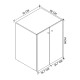 Έπιπλο πλυντηρίου Gray Megapap χρώμα ανθρακί 70x66x90εκ. Έπιπλο πλυντηρίου Gray Megapap χρώμα ανθρακί 70x66x90εκ.