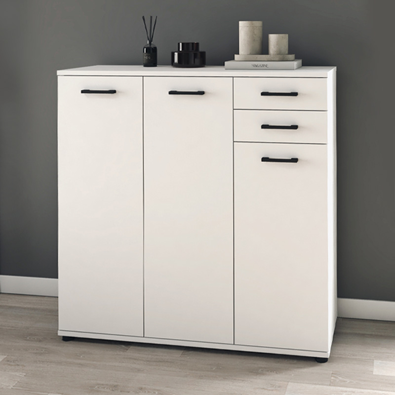 Παπουτσοθήκη - ντουλάπι Polly Megapap χρώμα λευκό 108x35x108εκ.