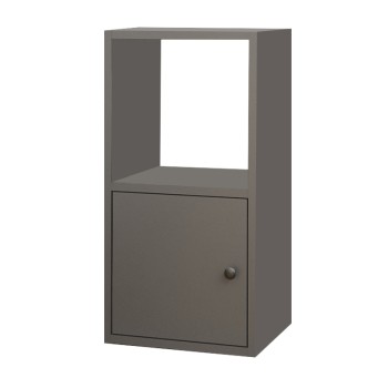 Κομοδίνο Vito Megapap χρώμα ανθρακί 34x30x66,4εκ.