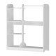 Έπιπλο εισόδου Rozesme Megapap χρώμα λευκό 120x40x135εκ. Έπιπλο εισόδου Rozesme Megapap χρώμα λευκό 120x40x135εκ.