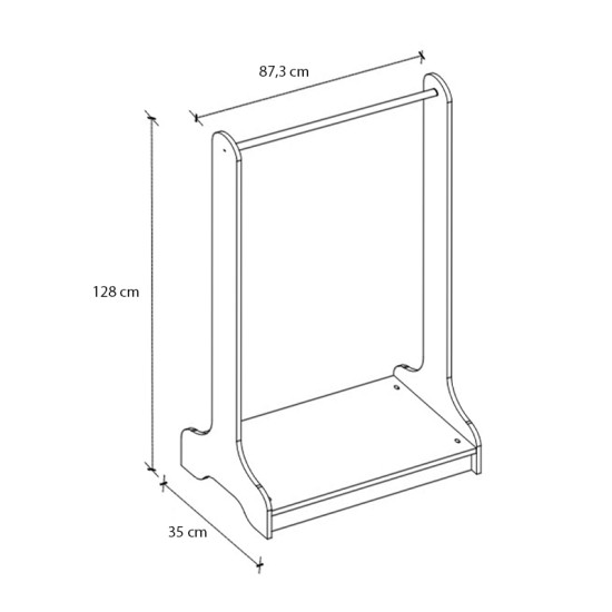 Έπιπλο εισόδου Belgum Megapap χρώμα λευκό 87,3x35x128εκ. Έπιπλο εισόδου Belgum Megapap χρώμα λευκό 87,3x35x128εκ.
