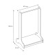 Έπιπλο εισόδου Belgum Megapap χρώμα λευκό 87,3x35x128εκ. Έπιπλο εισόδου Belgum Megapap χρώμα λευκό 87,3x35x128εκ.