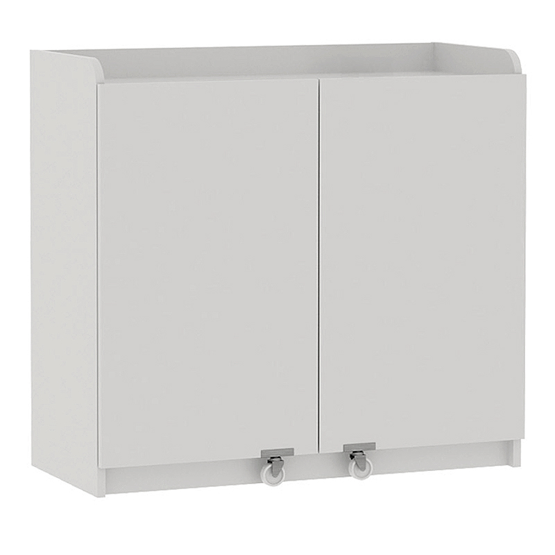 Ντουλάπι κουζίνας - μπάνιου Altay I Megapap χρώμα λευκό 97,8x44,1x91,5εκ.