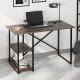 Γραφείο εργασίας Odeon Megapap χρώμα rustic καρυδί 120x59,8x73,8εκ.