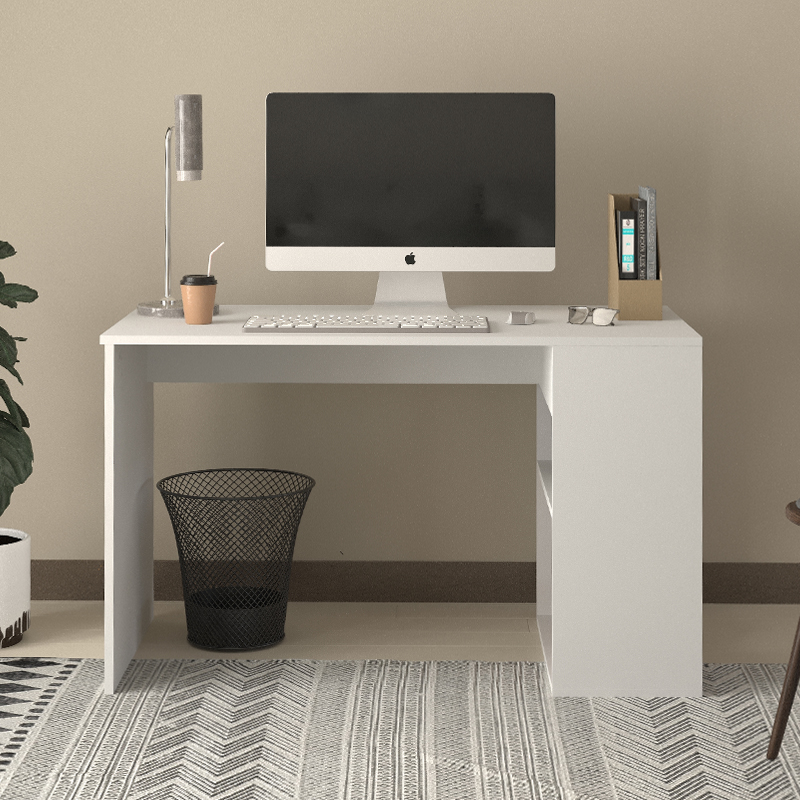 Γραφείο εργασίας Smyrna Megapap χρώμα λευκό 120x60x74,4εκ.