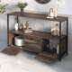 Μπουφές Mars Megapap χρώμα rustic καρυδί 122x36x80,1εκ. Μπουφές Mars Megapap χρώμα rustic καρυδί 122x36x80,1εκ.
