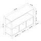 Μπουφές Mars Megapap χρώμα rustic καρυδί 122x36x80,1εκ. Μπουφές Mars Megapap χρώμα rustic καρυδί 122x36x80,1εκ.