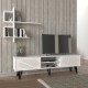 Σύνθεση τηλεόρασης Salerno Megapap χρώμα λευκό 180x35x51εκ. Σύνθεση τηλεόρασης Salerno Megapap χρώμα λευκό 180x35x51εκ.