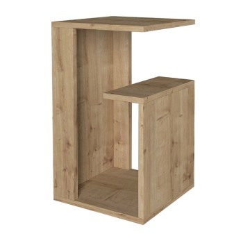 Τραπεζάκι βοηθητικό Rosana Megapap χρώμα sapphire oak 35x29,5x60εκ.