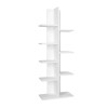 Βιβλιοθήκη Tree Megapap χρώμα λευκό 45x21,4x121,8εκ.