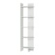 Βιβλιοθήκη μελαμίνης Perla Megapap χρώμα λευκό 48x22x170εκ. Βιβλιοθήκη μελαμίνης Perla Megapap χρώμα λευκό 48x22x170εκ.