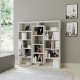 Βιβλιοθήκη μελαμίνης Ample Megapap χρώμα λευκό 125x22x135,7εκ. Βιβλιοθήκη μελαμίνης Ample Megapap χρώμα λευκό 125x22x135,7εκ.