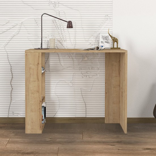 Γραφείο εργασίας Netenia Megapap από μελαμίνη χρώμα sapphire oak 90x40x74εκ. Γραφείο εργασίας Netenia Megapap από μελαμίνη χρώμα sapphire oak 90x40x74εκ.