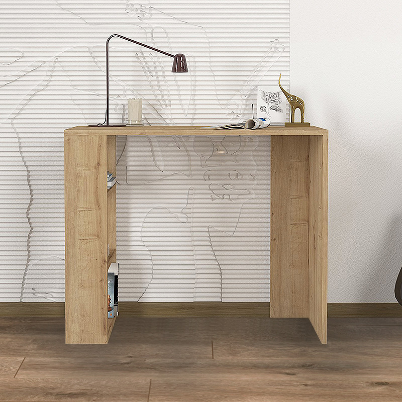 Γραφείο εργασίας Netenia Megapap χρώμα sapphire oak 90x40x74εκ.