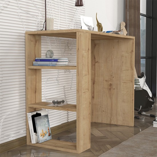 Γραφείο εργασίας Netenia Megapap από μελαμίνη χρώμα sapphire oak 90x40x74εκ. Γραφείο εργασίας Netenia Megapap από μελαμίνη χρώμα sapphire oak 90x40x74εκ.