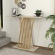 Κονσόλα Gravity Megapap χρώμα travertine - χρυσό 90x29,6x76,8εκ.