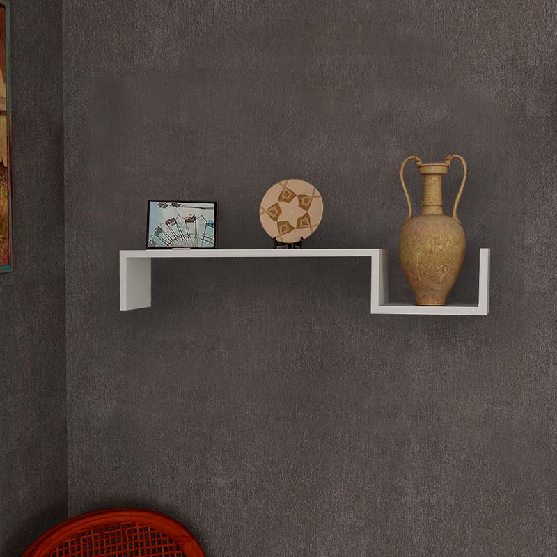 Ραφιέρα τοίχου Happy Megapap χρώμα λευκό 87,4x14,5x14,5εκ.