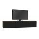 Έπιπλο τηλεόρασης επιτοίχιο Damla Megapap με LED χρώμα sapphire oak - μαύρο 180x29,5x29,5εκ.