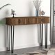 Κονσόλα μελαμίνης Helsinki Megapap χρώμα καρυδί 120x35,5x90εκ. Κονσόλα μελαμίνης Helsinki Megapap χρώμα καρυδί 120x35,5x90εκ.