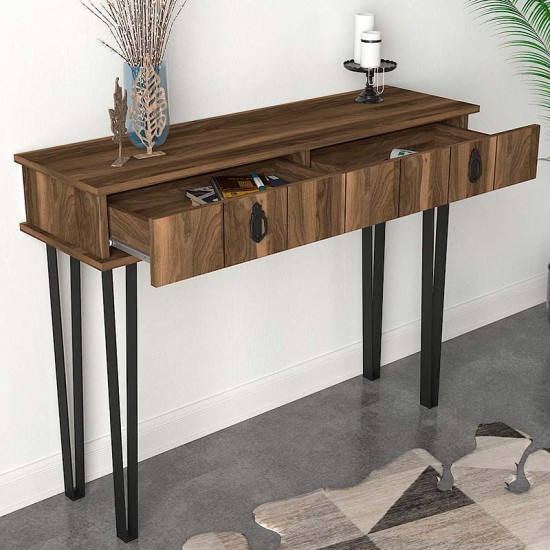 Κονσόλα μελαμίνης Helsinki Megapap χρώμα καρυδί 120x35,5x90εκ. Κονσόλα μελαμίνης Helsinki Megapap χρώμα καρυδί 120x35,5x90εκ.