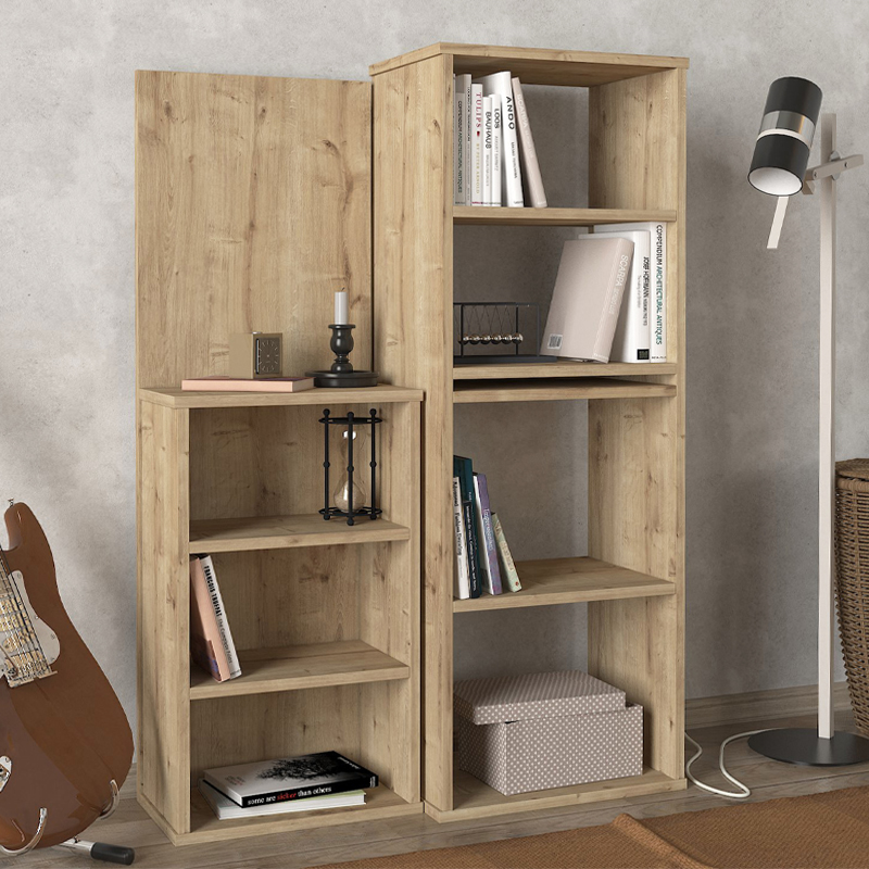 Γραφείο εργασίας πολυμορφικό Last Megapap χρώμα sapphire oak 119x44,7x123εκ.