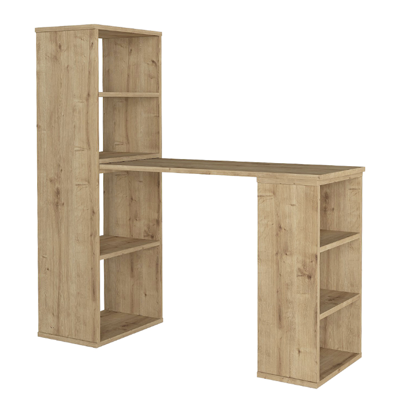 Γραφείο εργασίας πολυμορφικό Last Megapap χρώμα sapphire oak 119x44,7x123εκ.