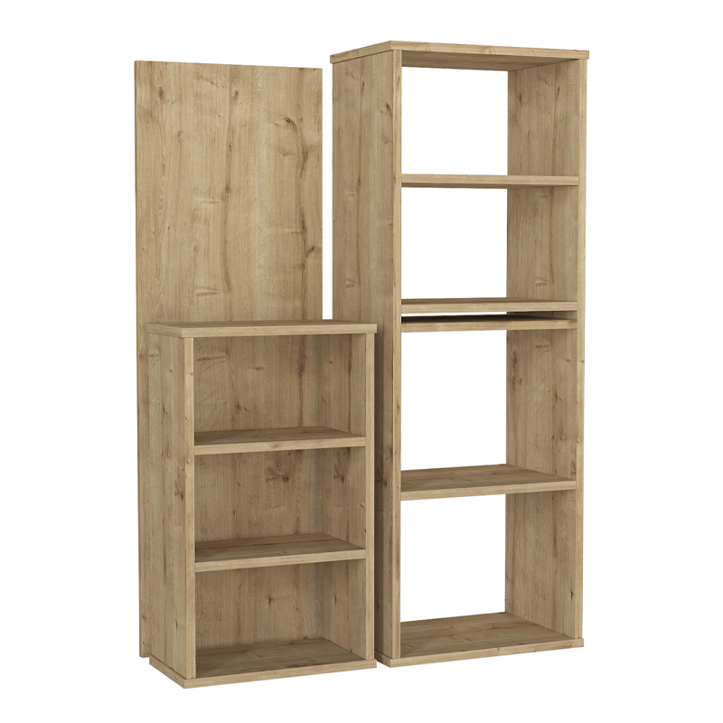 Γραφείο εργασίας πολυμορφικό Last Megapap χρώμα sapphire oak 119x44,7x123εκ.