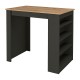 Τραπέζι μπαρ Monaco Megapap από μελαμίνη χρώμα ανθρακί - sapphire oak 120x51,6x101,8εκ. Τραπέζι μπαρ Monaco Megapap από μελαμίνη χρώμα ανθρακί - sapphire oak 120x51,6x101,8εκ.