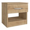 Κομοδίνο Lube Megapap χρώμα sapphire oak 40x28,2x40εκ.