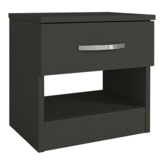 Κομοδίνο μελαμίνης Lube Megapap χρώμα ανθρακί 40x28,2x40εκ. Κομοδίνο μελαμίνης Lube Megapap χρώμα ανθρακί 40x28,2x40εκ.