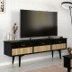 Έπιπλο τηλεόρασης Bolea Megapap χρώμα modern black 150x35x49,7 εκ. Έπιπλο τηλεόρασης Bolea Megapap χρώμα modern black 150x35x49,7 εκ.
