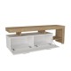 Έπιπλο τηλεόρασης Acnes Megapap χρώμα λευκό - sapphire oak 160x40x53εκ. Έπιπλο τηλεόρασης Acnes Megapap χρώμα λευκό - sapphire oak 160x40x53εκ.