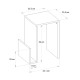 Τραπεζάκι βοηθητικό Regnar Megapap χρώμα rebab 43,1x33,5x52εκ.