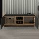 Παπουτσοθήκη Verly Megapap χρώμα sapphire oak - ανθρακί 110x33,2x43εκ. Παπουτσοθήκη Verly Megapap χρώμα sapphire oak - ανθρακί 110x33,2x43εκ.