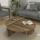Τραπεζάκι σαλονιού Nilvia Megapap χρώμα καρυδί Ø85x35εκ. Τραπεζάκι σαλονιού Nilvia Megapap χρώμα καρυδί Ø85x35εκ.