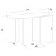 Κονσόλα Cortado Megapap χρώμα καρυδί 120x35x75εκ.