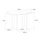 Κονσόλα Cortado Megapap χρώμα sapphire oak 120x35x75εκ.