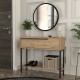 Κονσόλα με καθρέπτη Suzy Megapap χρώμα sepet oak 90x29,6x76εκ. Κονσόλα με καθρέπτη Suzy Megapap χρώμα sepet oak 90x29,6x76εκ.