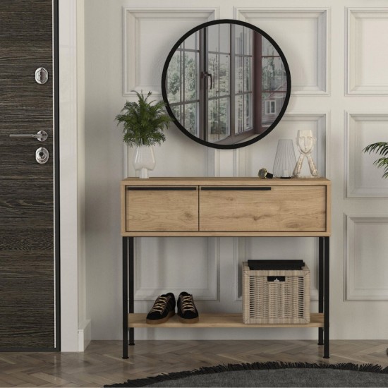 Κονσόλα με καθρέπτη Suzy Megapap χρώμα sepet oak 90x29,6x76εκ. Κονσόλα με καθρέπτη Suzy Megapap χρώμα sepet oak 90x29,6x76εκ.