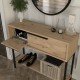 Κονσόλα με καθρέπτη Suzy Megapap χρώμα sepet oak 90x29,6x76εκ. Κονσόλα με καθρέπτη Suzy Megapap χρώμα sepet oak 90x29,6x76εκ.