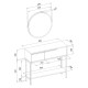 Κονσόλα με καθρέπτη Suzy Megapap χρώμα sepet oak 90x29,6x76εκ. Κονσόλα με καθρέπτη Suzy Megapap χρώμα sepet oak 90x29,6x76εκ.