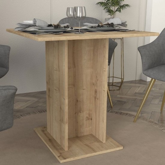 Τραπέζι Allos Megapap χρώμα sapphire oak 75x75x77εκ. Τραπέζι Allos Megapap χρώμα sapphire oak 75x75x77εκ.