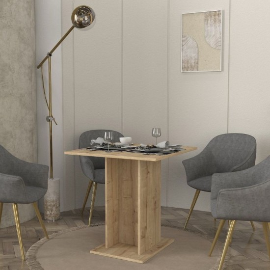 Τραπέζι Allos Megapap χρώμα sapphire oak 75x75x77εκ. Τραπέζι Allos Megapap χρώμα sapphire oak 75x75x77εκ.