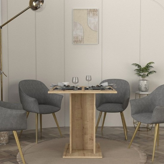 Τραπέζι Allos Megapap χρώμα sapphire oak 75x75x77εκ. Τραπέζι Allos Megapap χρώμα sapphire oak 75x75x77εκ.